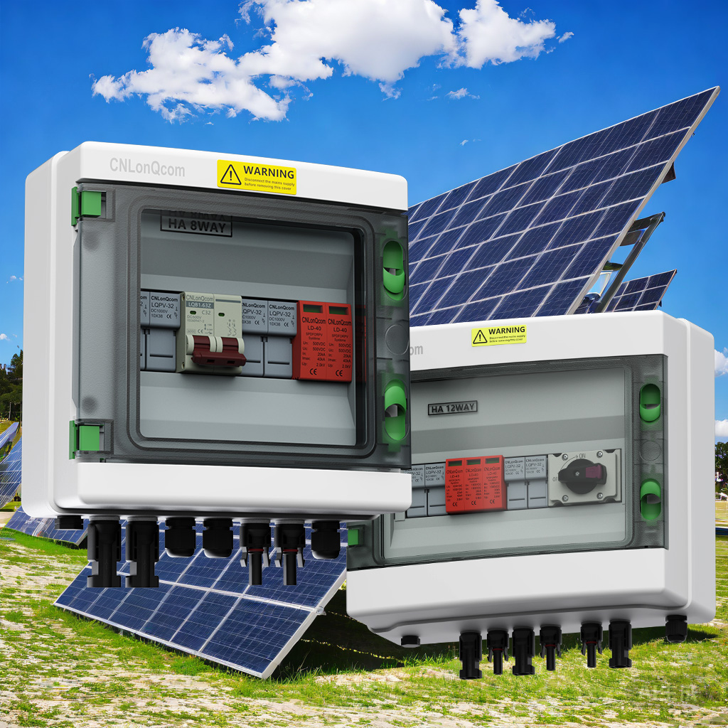 L'energia solare illumina la vita verde, le scatole del combinatore fotovoltaico aiutano un'efficace generazione di energia